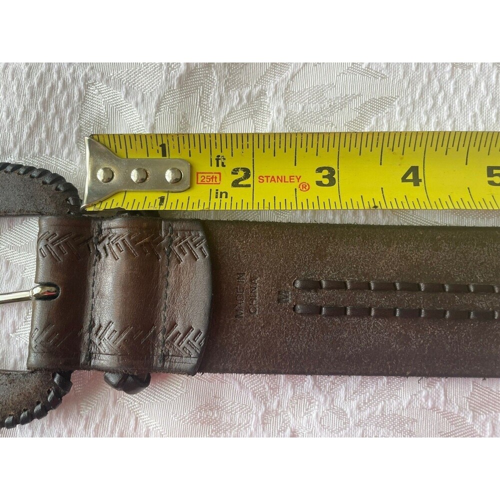 Lauren Ralph Lauren Brown Leather Belt Size M - Picture 10 of 11
